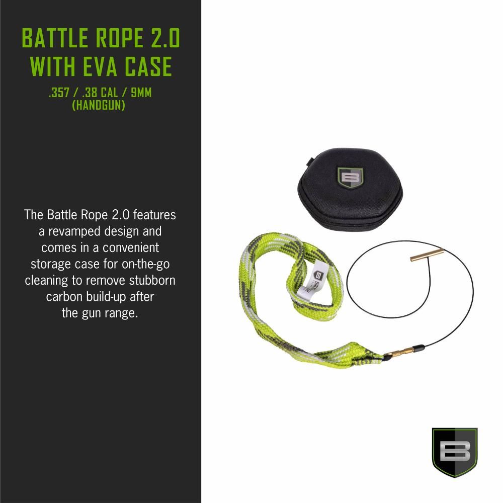 BREAKTHROUGH BR2.0-35/38/9HG BATTLE ROPE 2.0 WITH EVA CASE - .357 / .38 CAL / 9MM (HANDGUN)