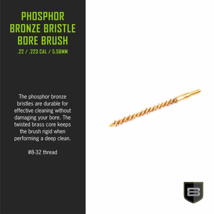 BREAKTHROUGH BT-22PBBB .22 CAL PHOSPHORUS BRONZE BRISTLE BORE BRUSH