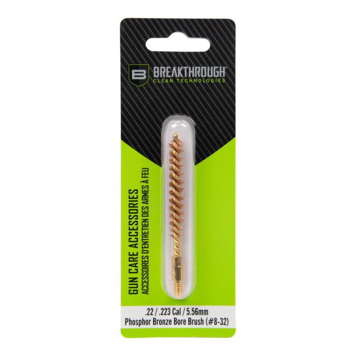 BREAKTHROUGH BT-22PBBB .22 CAL PHOSPHORUS BRONZE BRISTLE BORE BRUSH