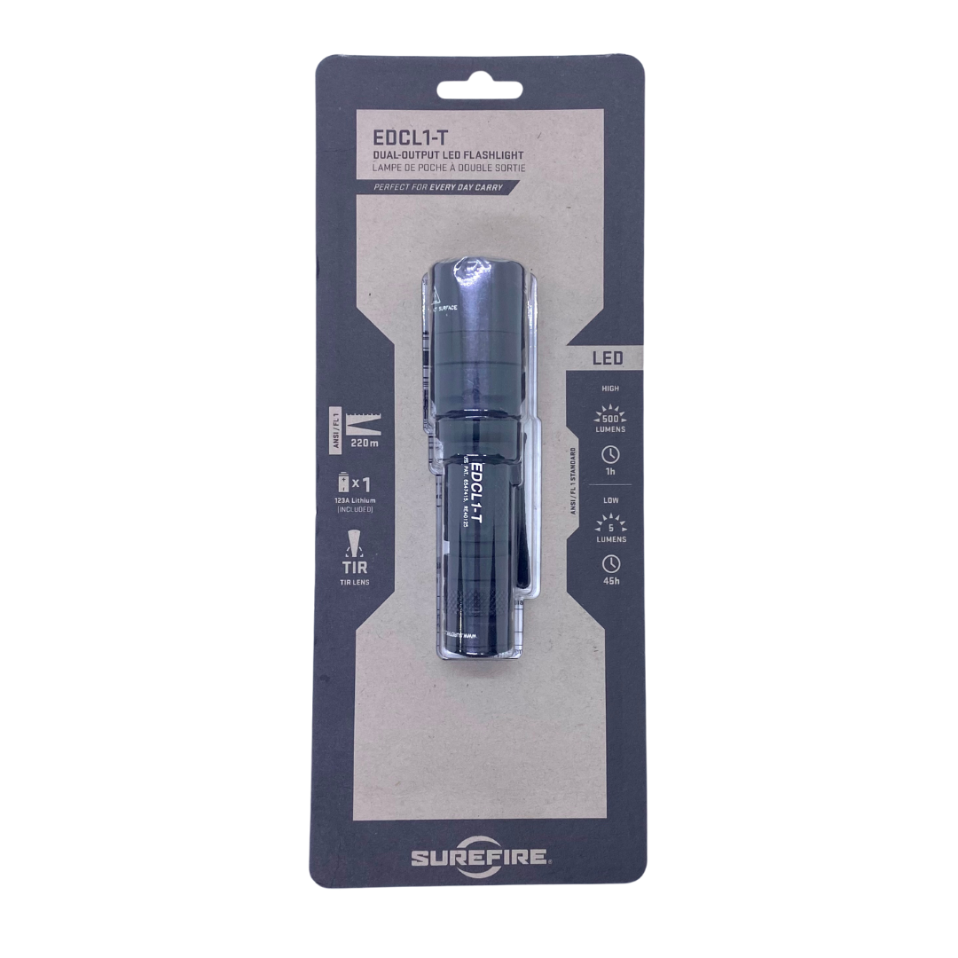 SUREFIRE EDCL1-T EVERY DAY CARRY TACTICAL, 500 LUMENS