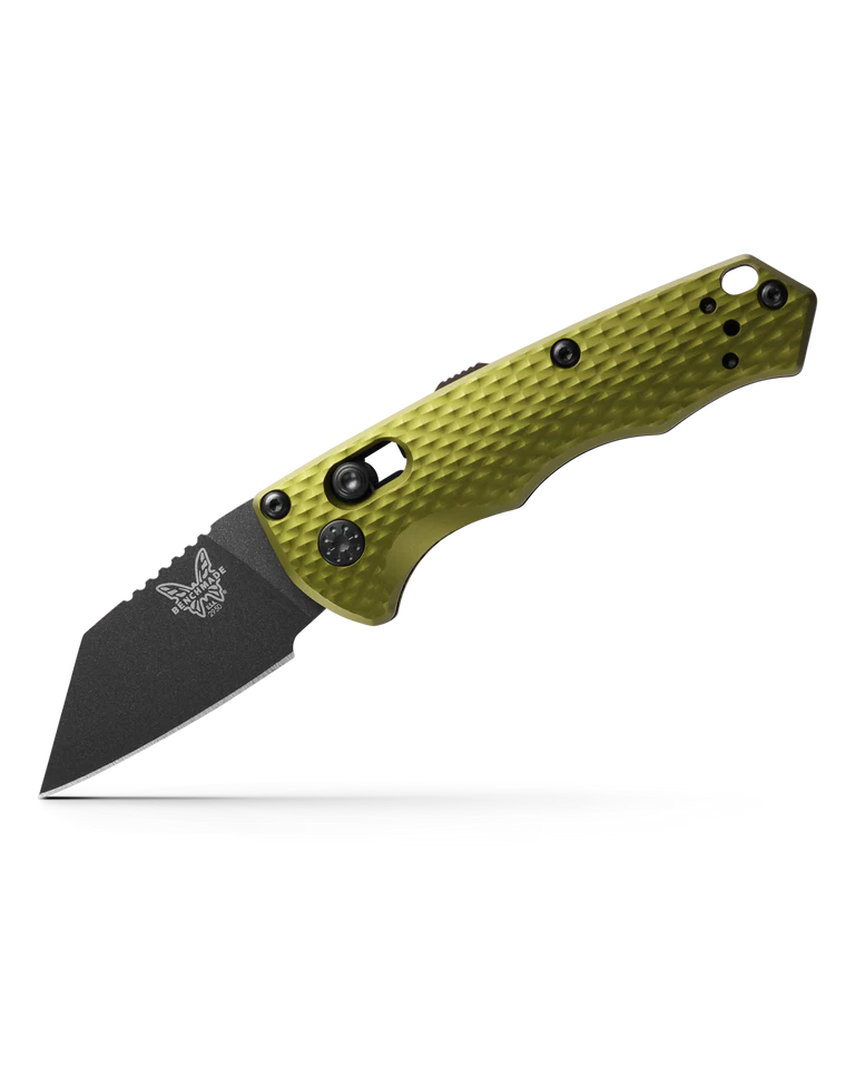 BENCHMADE 2950BK-2 PARTIAL IMMUNITY, WOODLAND GREEN ALUMINUM