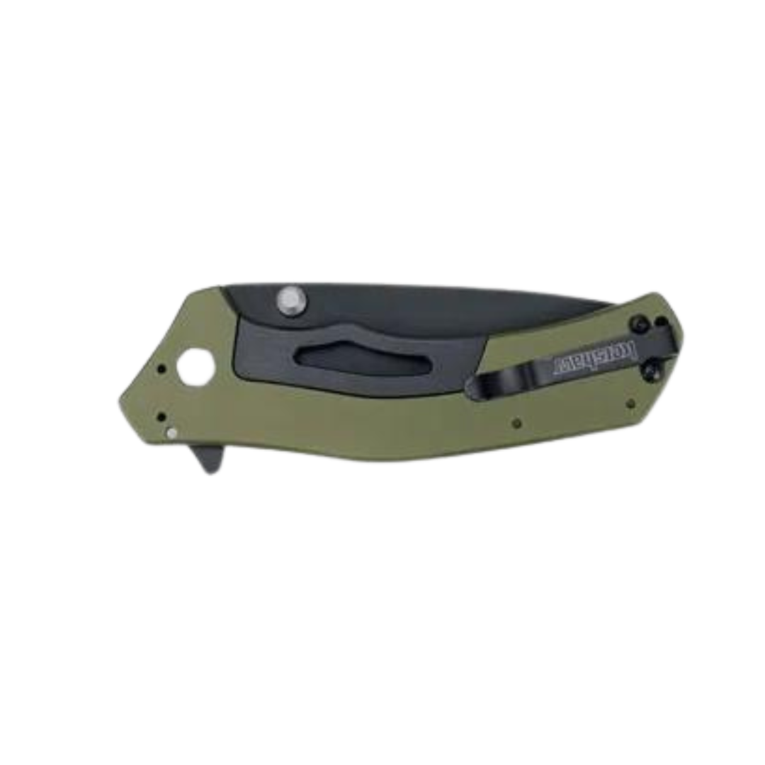 KERSHAW 1870OLBLK KNOCKOUT, OLIVE HANDLES