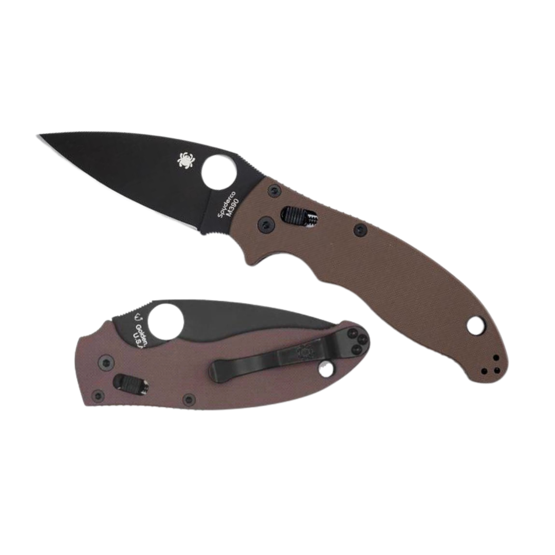 SPYDERCO C101GPBNBK2 MANIX 2 BROWN BK M390