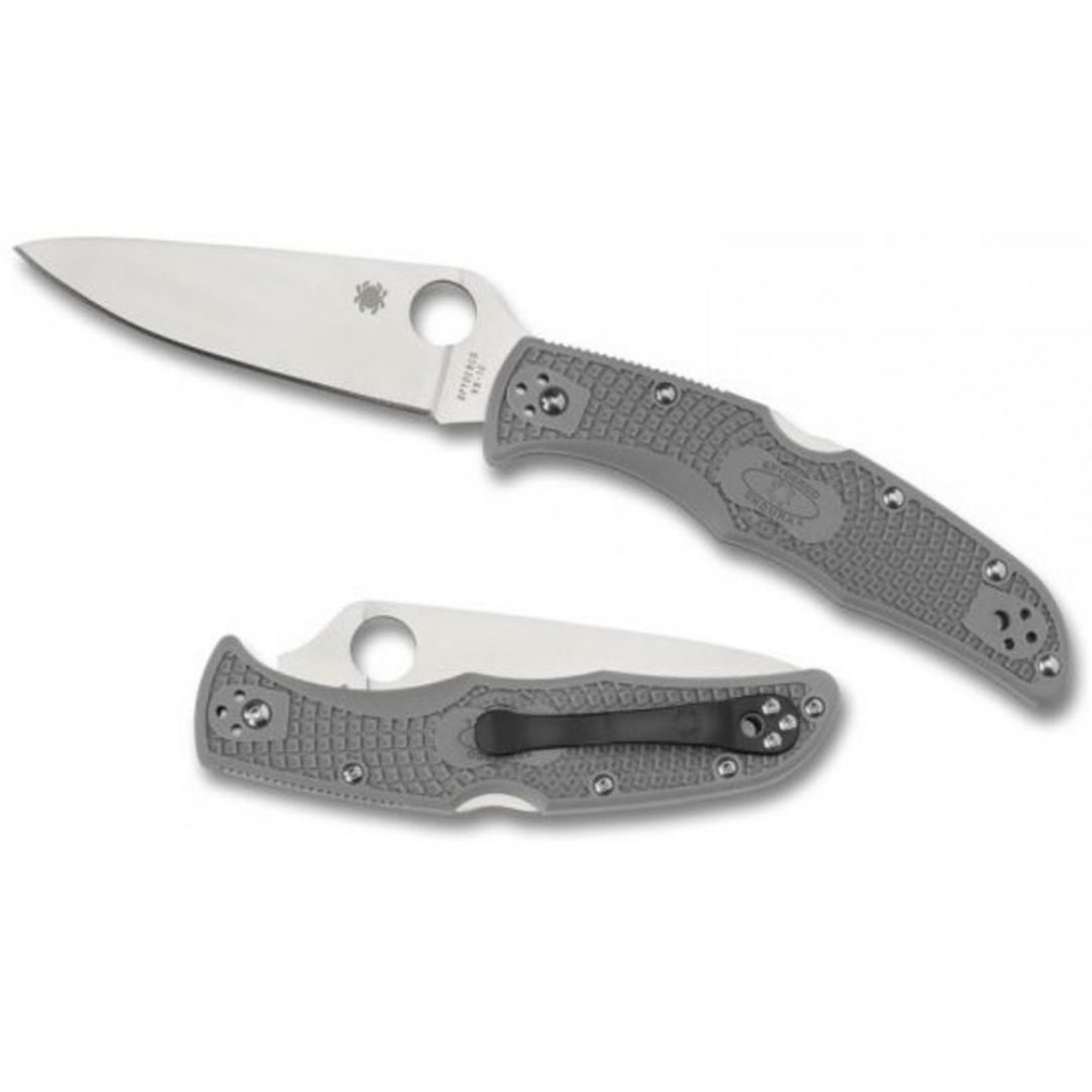 SPYDERCO C10FPGY ENDURA FLAT GROUND GRAY